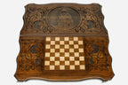 Armenian Backgammon Set - Noravank Monastery - handmade wooden backgammon board