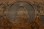 Armenian Backgammon Set - Noravank Monastery - handmade wooden backgammon board