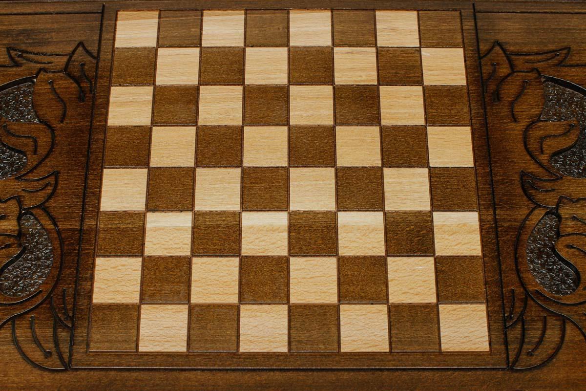 Armenian Backgammon Set - Noravank Monastery - handmade wooden backgammon board