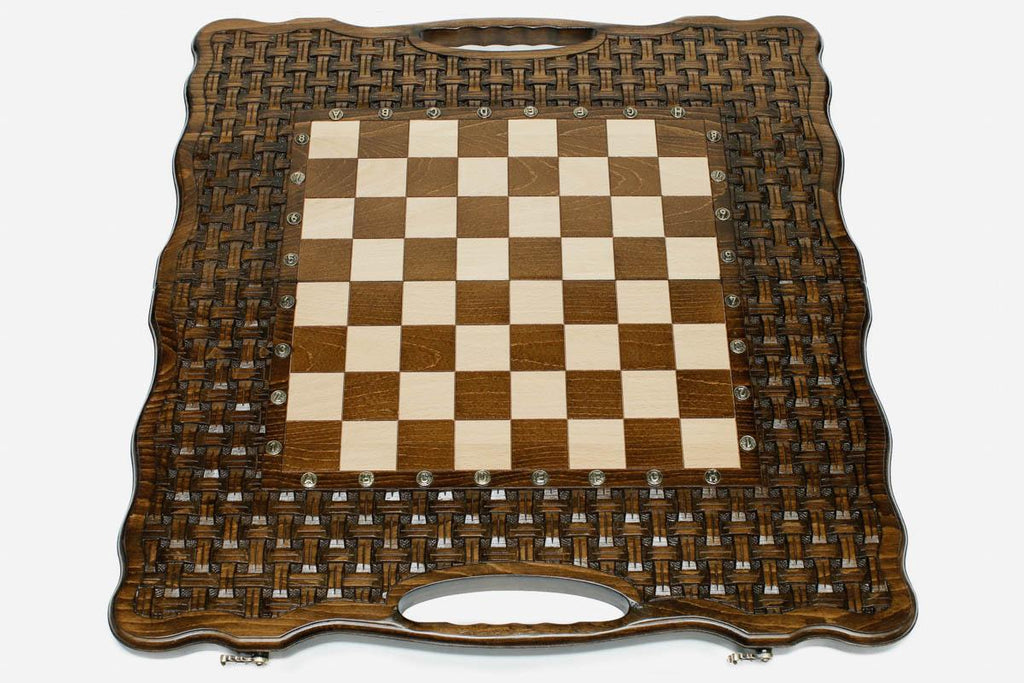 Lattice chess and backgammon set - view 3