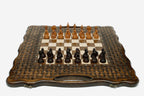 Lattice chess and backgammon set - view 5
