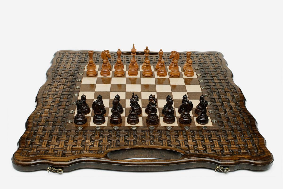 Lattice chess and backgammon set - view 5