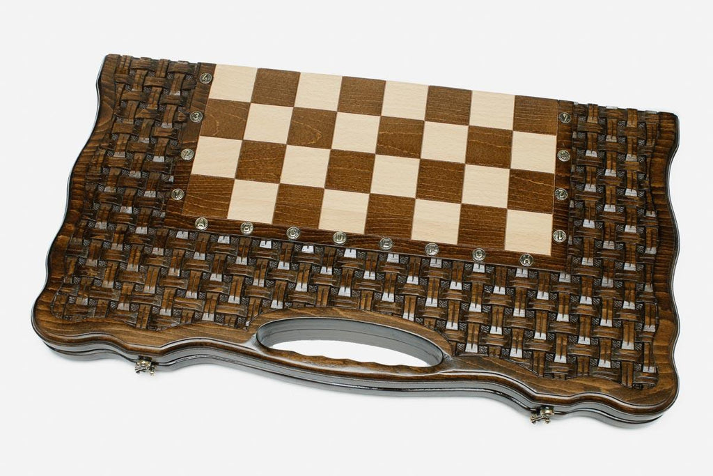 Lattice chess and backgammon set - view 4