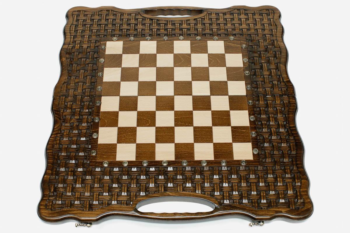 Lattice chess and backgammon set - view 3