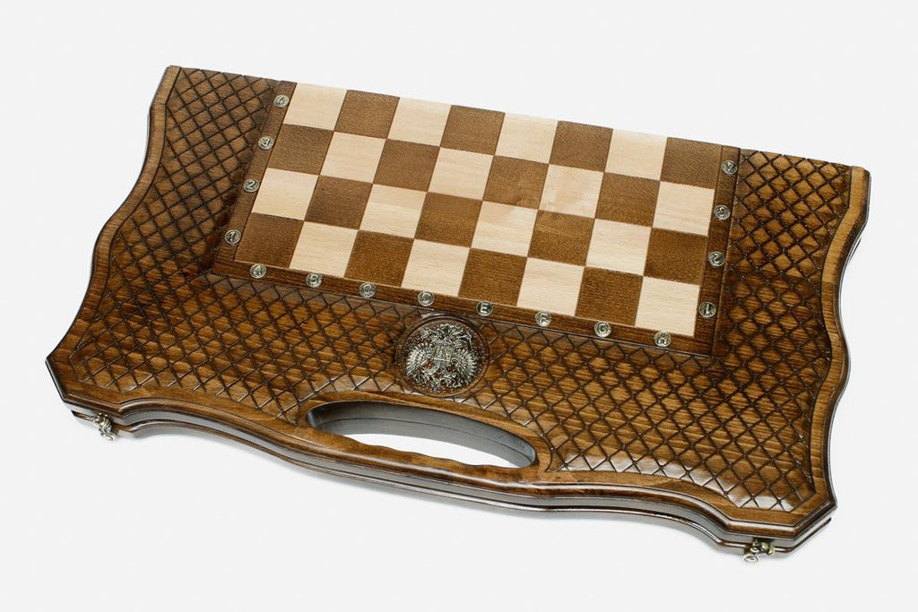 Russian Coat of Arms chess and backgammon set - view 4