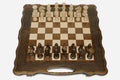 Grand Classic Beech Chess and Backgammon Set