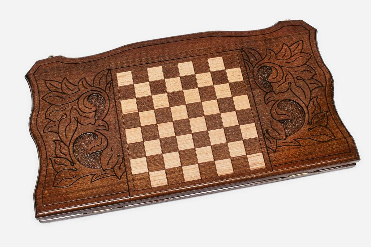 Armenian Backgammon Set - Garni - handmade wooden backgammon board