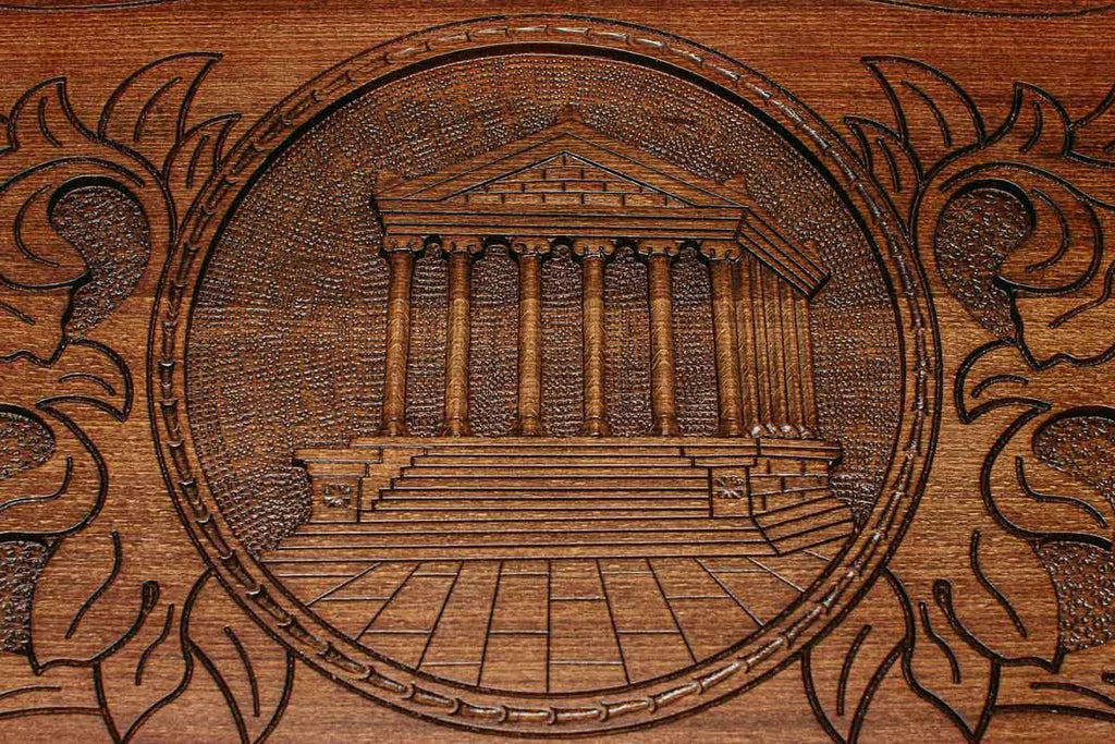 Armenian Backgammon Set - Garni - handmade wooden backgammon board