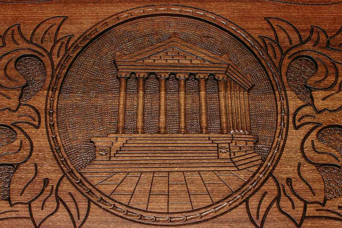 Armenian Backgammon Set - Garni - handmade wooden backgammon board