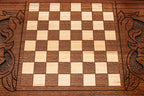 Armenian Backgammon Set - Garni - handmade wooden backgammon board