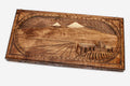 Armenian Backgammon Set - Ararat III - handmade wooden backgammon board