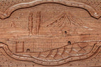Side view of the folded board with its carry handle