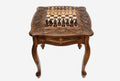 Carved Beech Chess Table