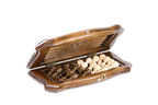 Chess chess and backgammon set in wood by Hrachya Ohanyan