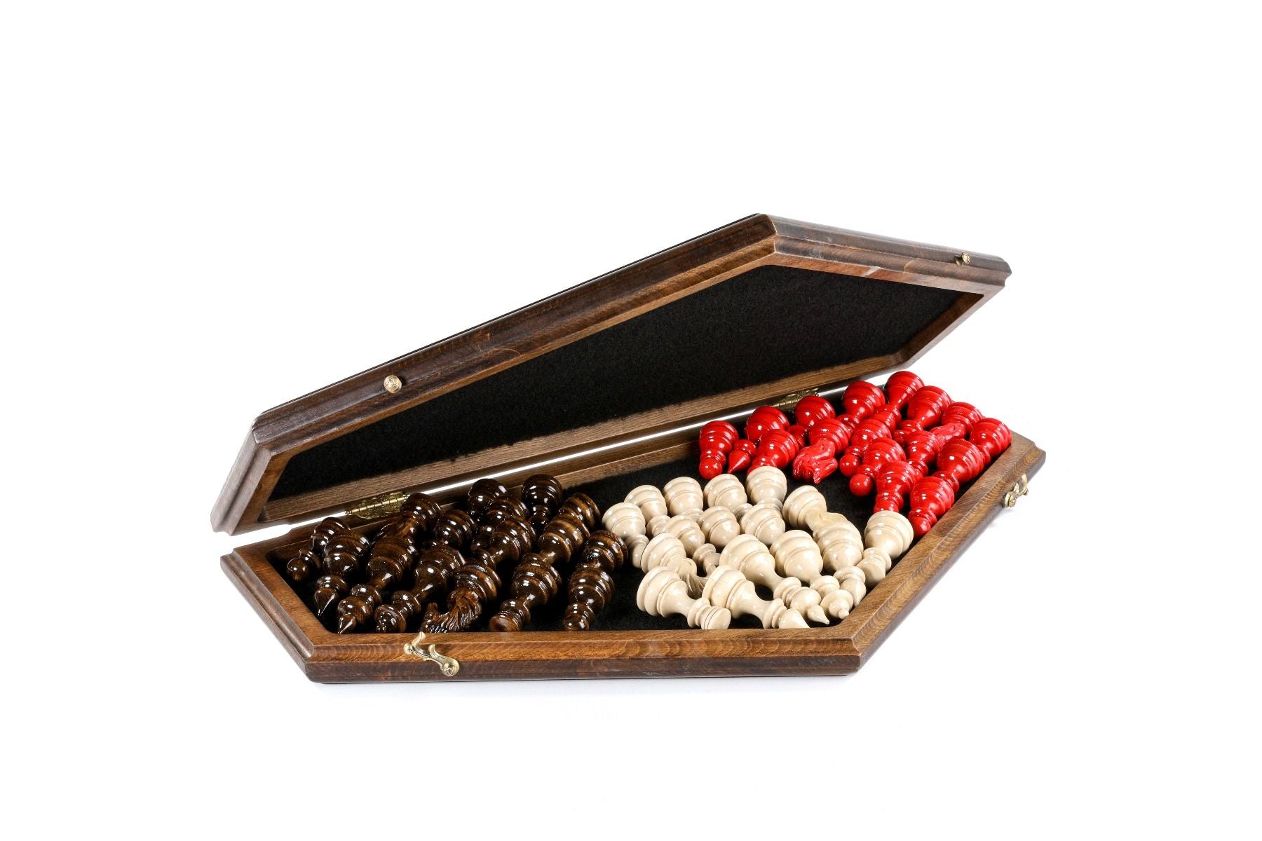 Wooden Chess Set For Three Player 60 cm | 24.7" - Unumperfectus