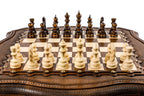 Top-down view of the contour-outline chessboard