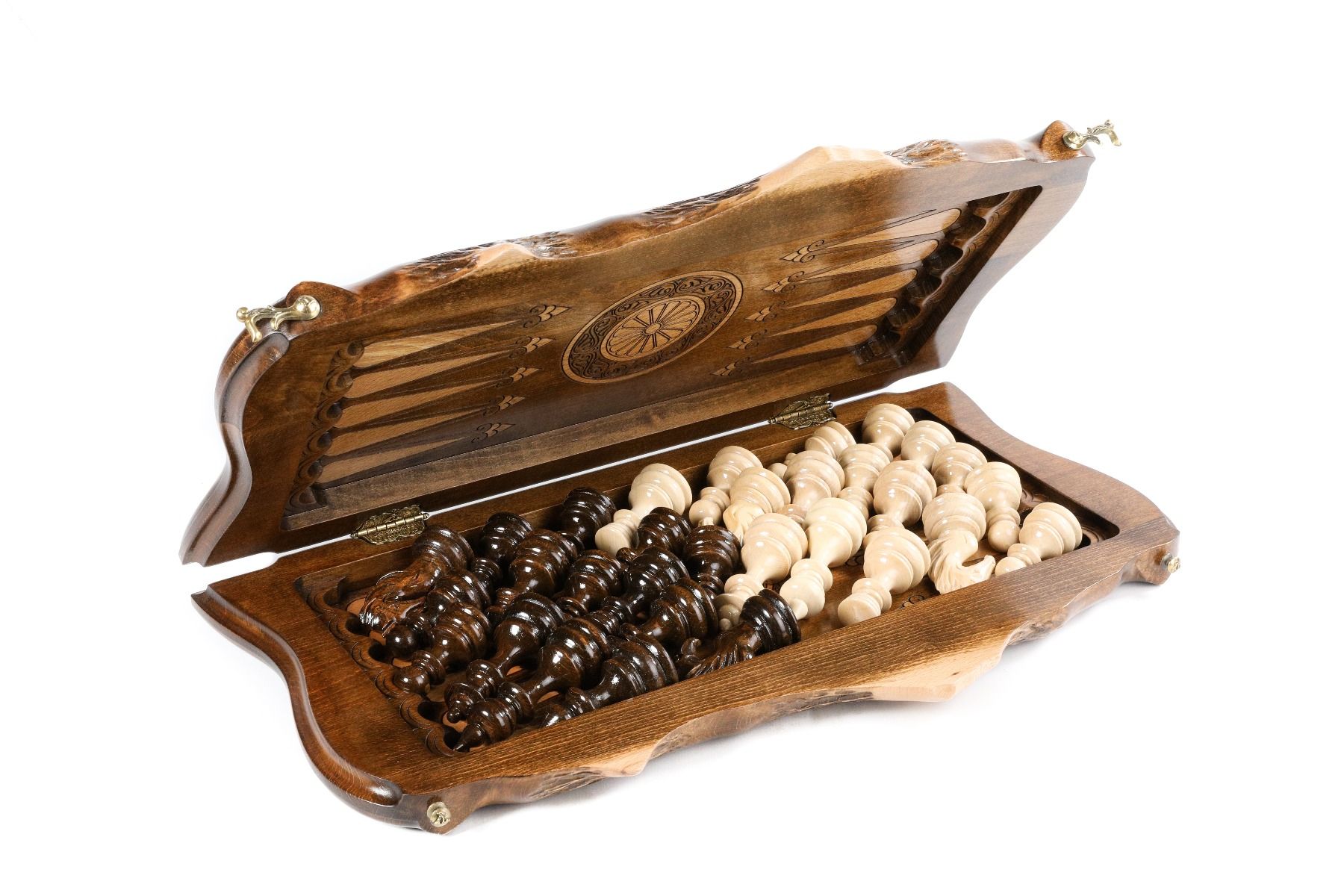 Mount Ararat Wooden Chess & Backgammon Board - Unumperfectus