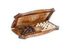 2 in 1 Chess backgammon board - open board ready for play