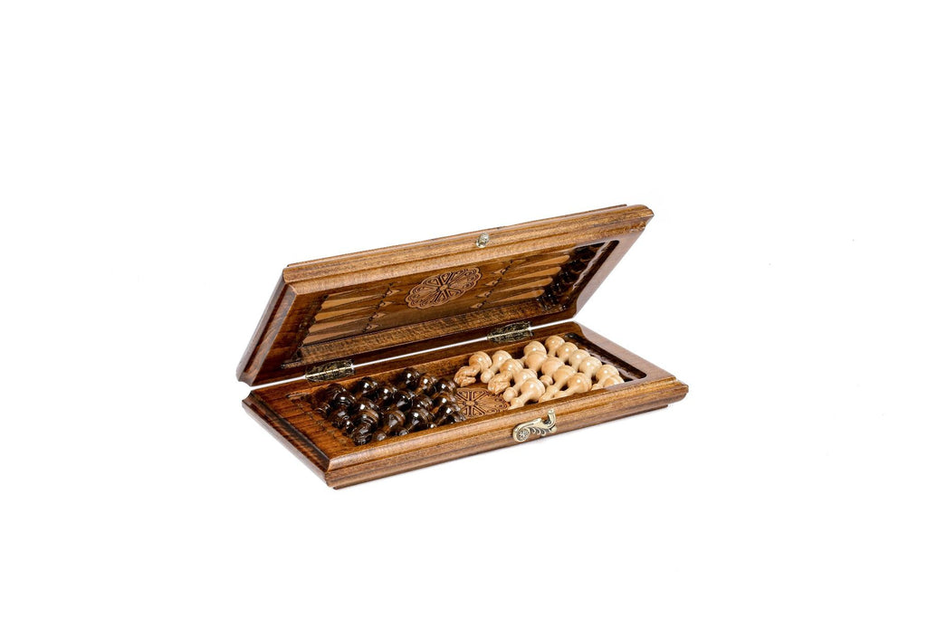 Armenian Chess & Backgammon Set with Mount Ararat 15.7" | 40 cm
