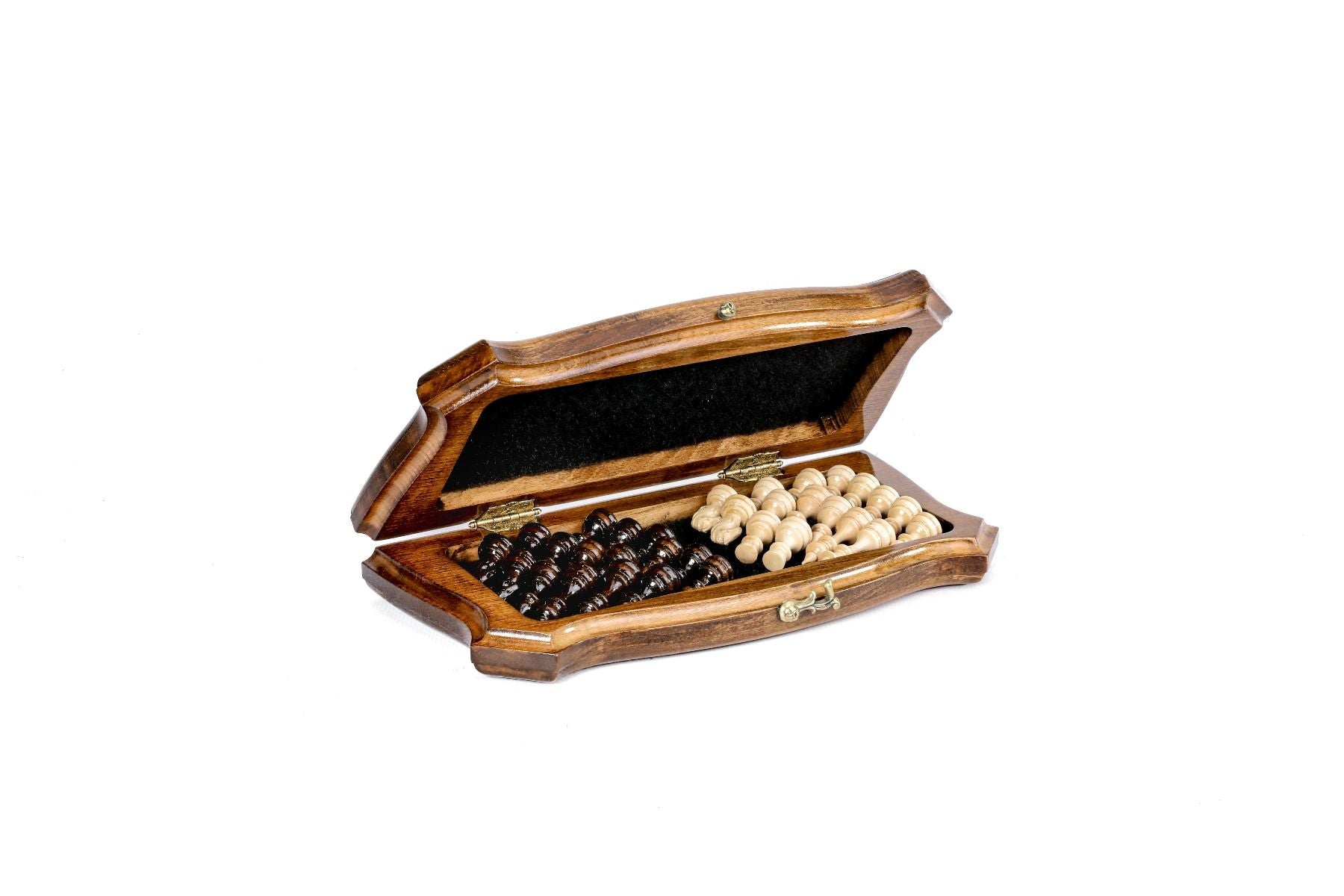 Carved Chess Set Contour Outline 30 cm | 11.8" - Unumperfectus