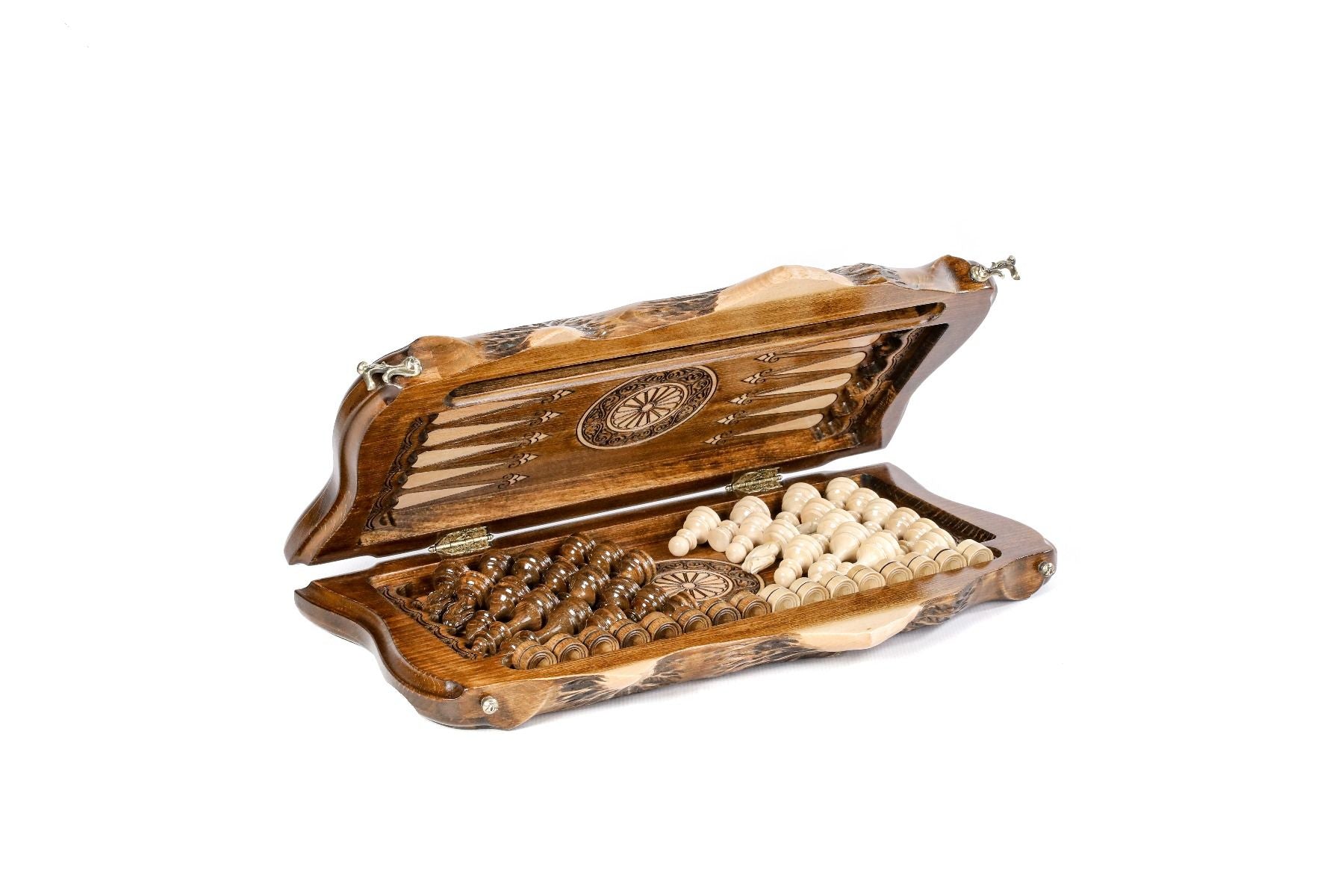 Mount Ararat Wooden Chess & Backgammon Board - Unumperfectus