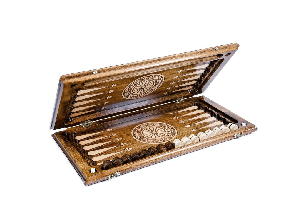Chess Set & Backgammon Board Classic 60 cm | 23.6" - Unumperfectus