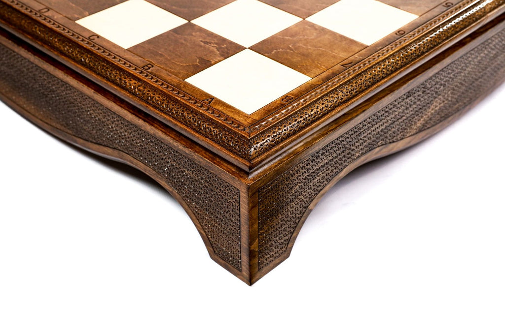 Classic Carved Chess Set Box Style 70 cm / 27.5" - Unumperfectus