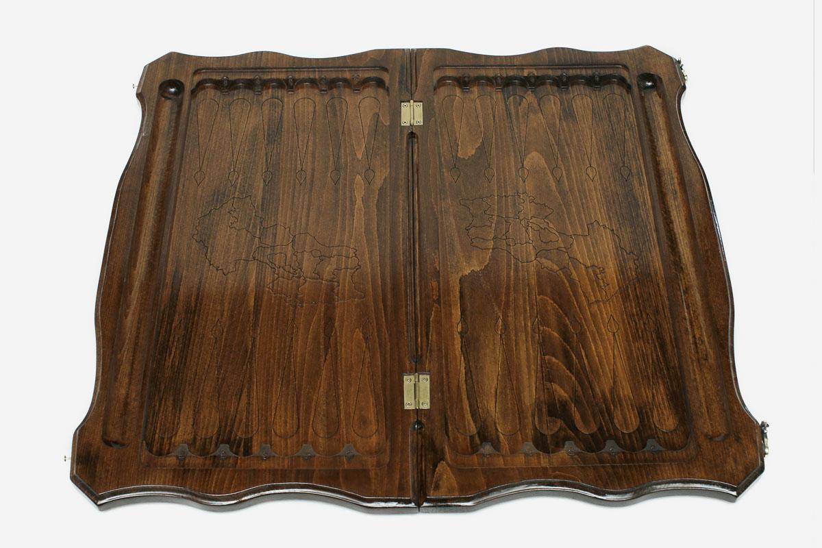 Armenian Backgammon Set - Coat of Arms IV - handmade wooden backgammon board