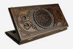 Armenian Backgammon Set - Ornaments XIX - handmade wooden backgammon board