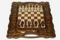 Grand Mount Ararat Beech Chess and Backgammon Set