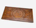 Armenian Backgammon Set - Tatev Monastery - handmade wooden backgammon board