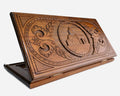 Armenian Backgammon Set - Tatev Monastery - handmade wooden backgammon board