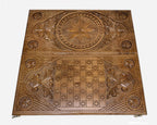 Backgammon Set Octagons - handmade wooden backgammon board