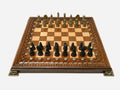 Carved Beech Chess Set with Bronze Pieces III