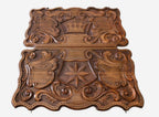 Backgammon Set Crown Octagon - handmade wooden backgammon board