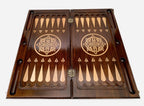 Backgammon Set Snowflake III - handmade wooden backgammon board