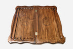 Backgammon Set Snowflake II - handmade wooden backgammon board