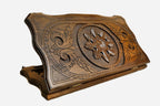 Backgammon Set Snowflake II - handmade wooden backgammon board