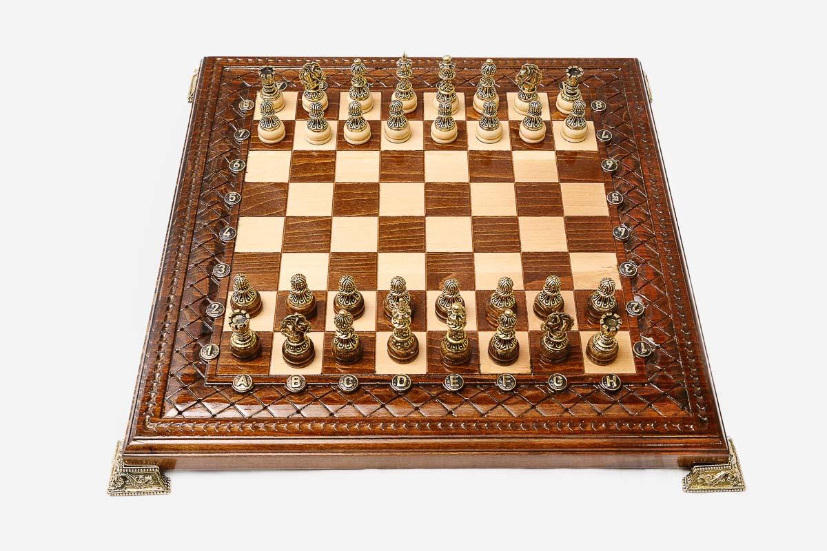 Carved chess set - view 3