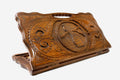 Backgammon Set Peacock & Sun - handmade wooden backgammon board