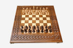 Rope Border Beech Chess Set