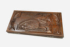 Backgammon Set Lion VI - handmade wooden backgammon board