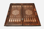 Backgammon Set Lion VI - handmade wooden backgammon board