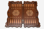 Armenian Backgammon Set - David of Sassoun II - handmade wooden backgammon board
