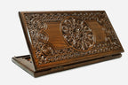 Armenian Backgammon Set - Ornaments XVIII - handmade wooden backgammon board
