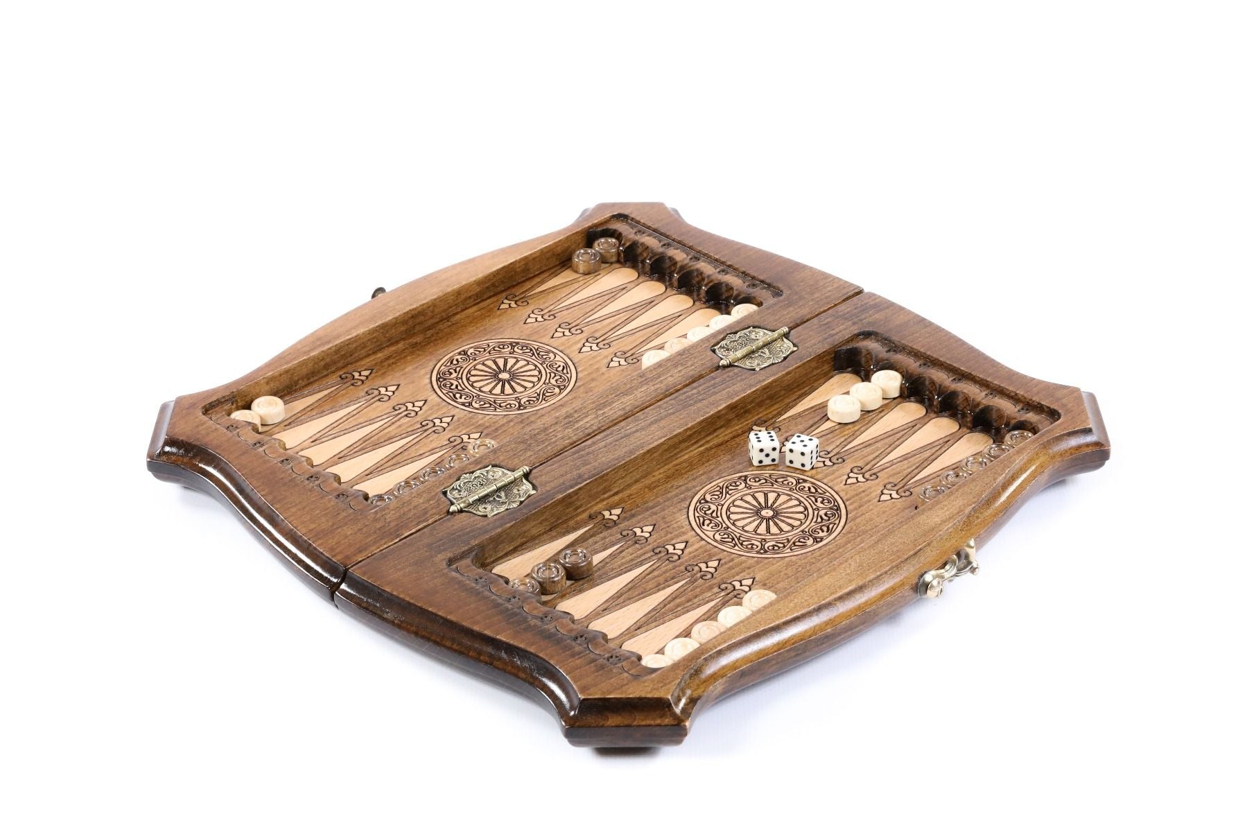 Wooden Chess & Backgammon 30 cm | 11.8" - Unumperfectus