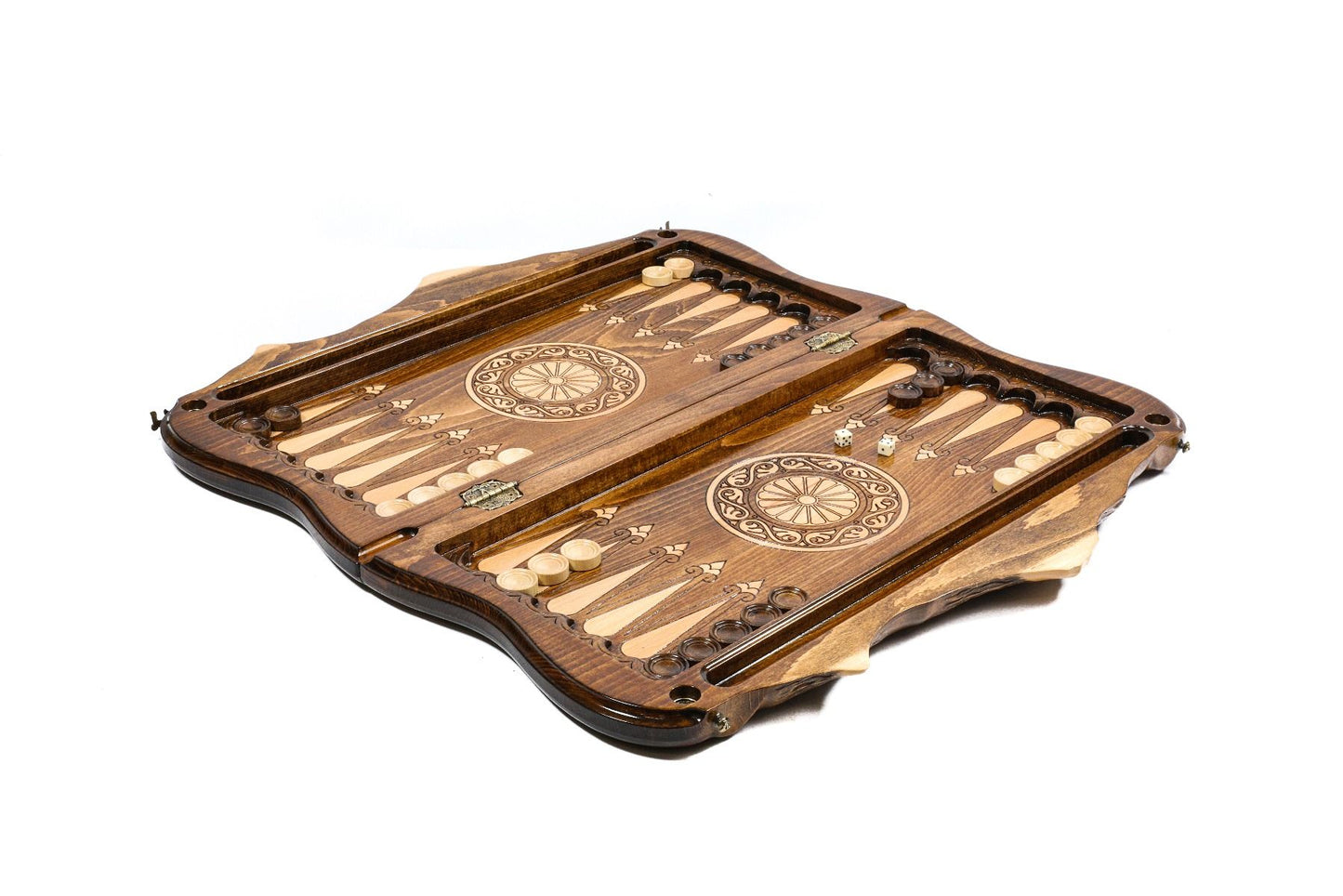 Chess-backgammon with copyrighted Mount Ararat outline