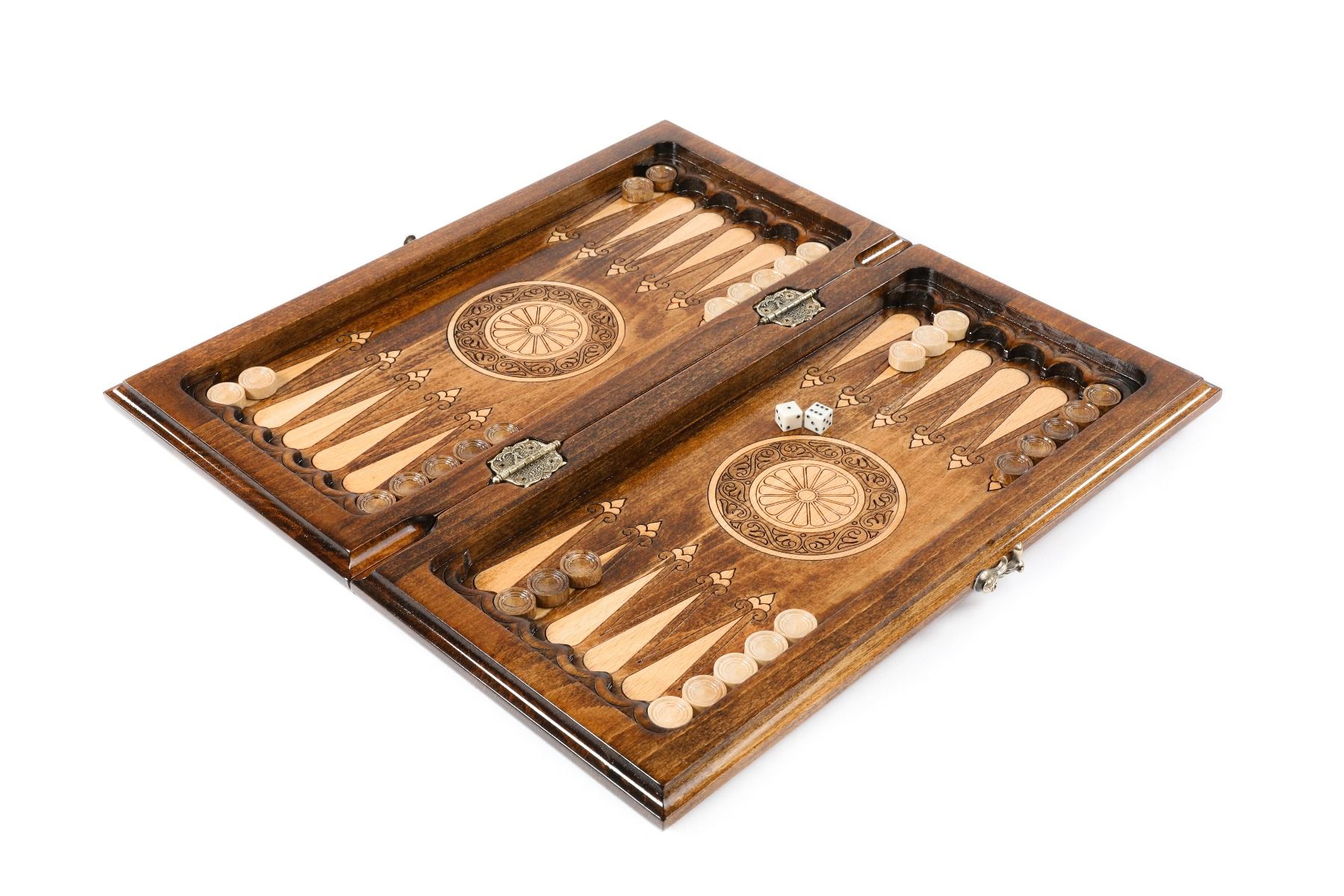 Classic 2-in-1 Wooden Chess & Backgammon Board - Unumperfectus