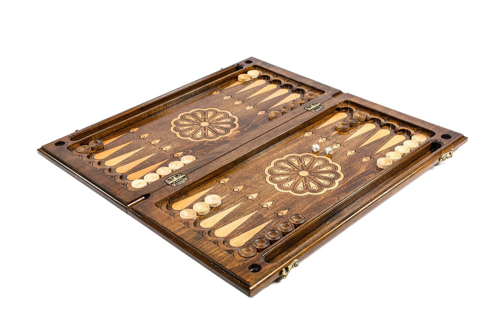 Armenian Wooden Backgammon Board Church of St. Hripsime 23.6" | 60 cm