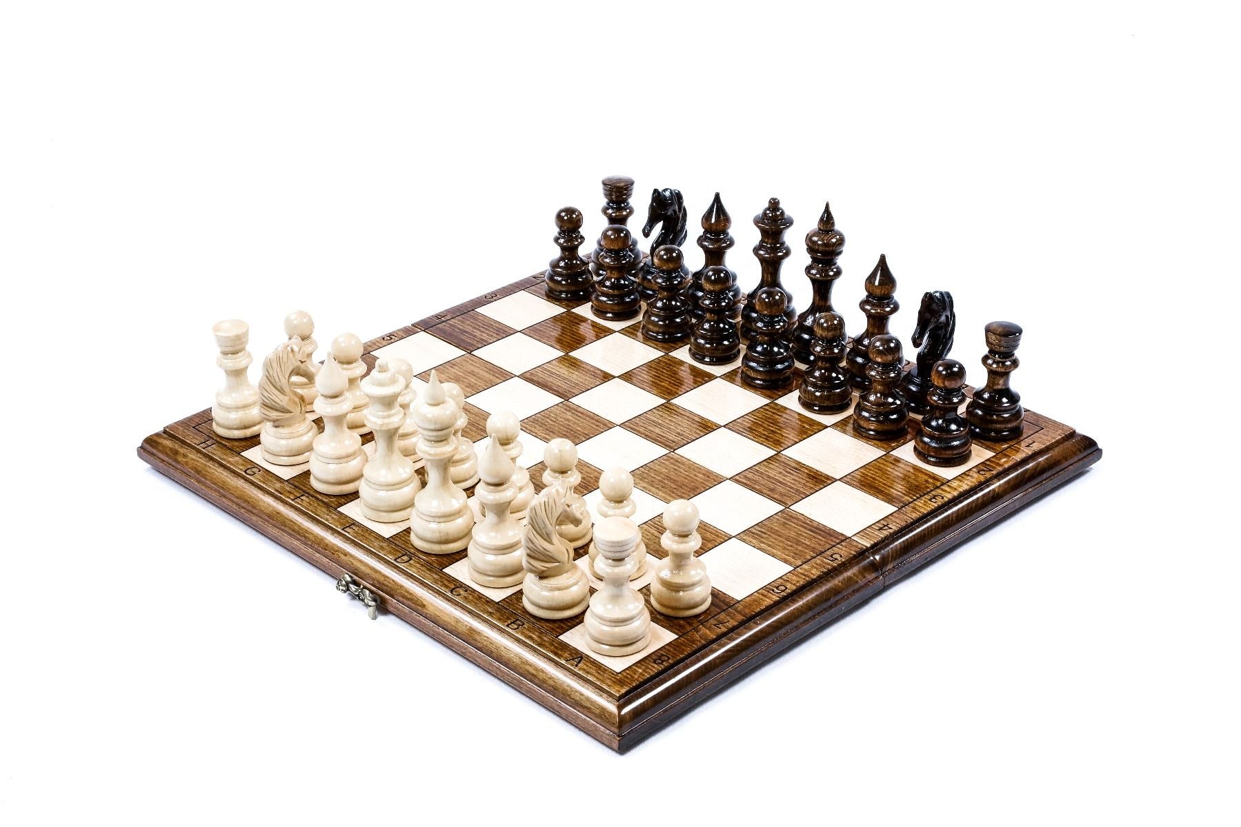 Handcrafted Armenian wooden chess board spacious classic style